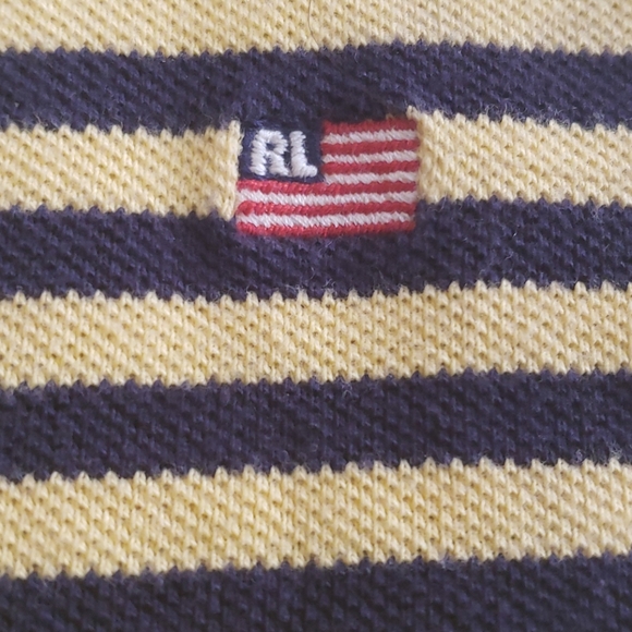 Mens bumblebee vintage stripped ralph lauren polo - Picture 2 of 2